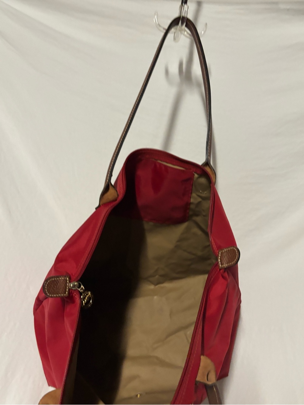 Longchamp LePliage Large Red Tote - Picture 12 of 15